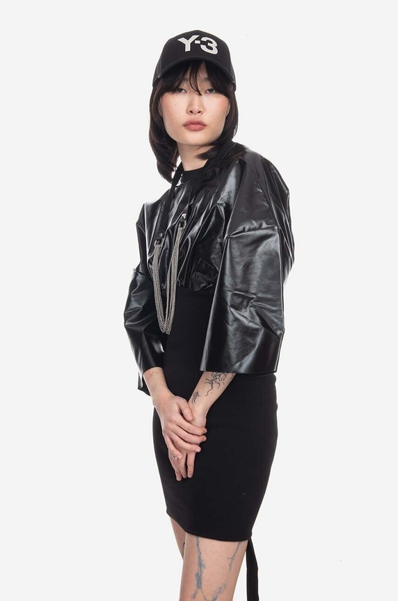 Rick Owens rochie Cinched Tommy Mini Dress DS02B4505.JRU.BLACK