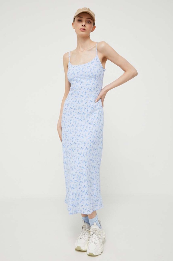 Hollister Co. sukienka KI359.3151.219 niebieski AW23