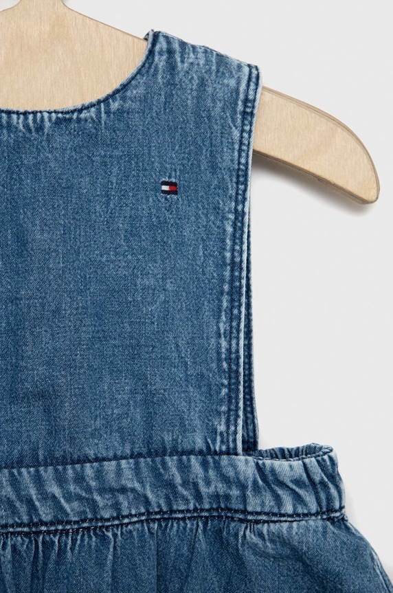 DÍVKA Dětské riflové šaty Tommy Hilfiger KG0KG07025.PPYX modrá