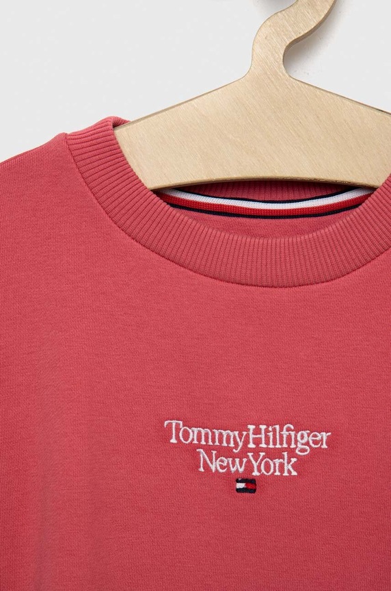 Dziewczynka Tommy Hilfiger sukienka dziecięca KG0KG07007.PPYX różowy
