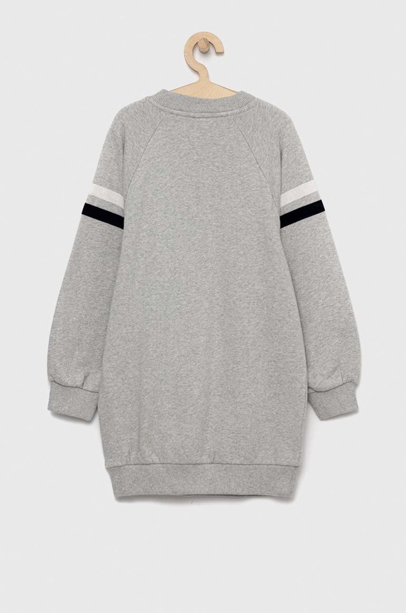 Tommy Hilfiger sukienka bawełniana dziecięca KG0KG07008.PPYX szary SS23