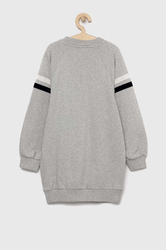 Tommy Hilfiger sukienka bawełniana dziecięca KG0KG07008.PPYX szary SS23