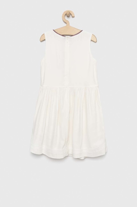 Otroška obleka Tommy Hilfiger KG0KG07020.PPYX bela SS23