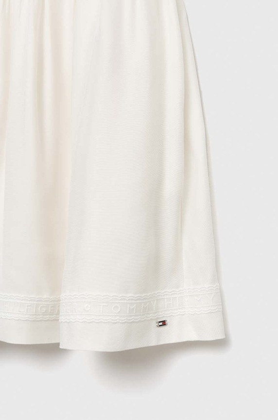 Deklice Otroška obleka Tommy Hilfiger KG0KG07020.PPYX bela