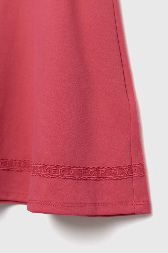 Dziewczynka Tommy Hilfiger sukienka dziecięca KG0KG07022.PPYX różowy