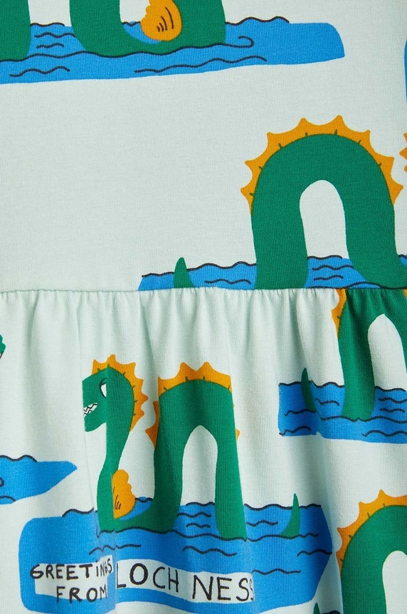 Dziewczynka Mini Rodini sukienka dziecięca 2315010275 zielony