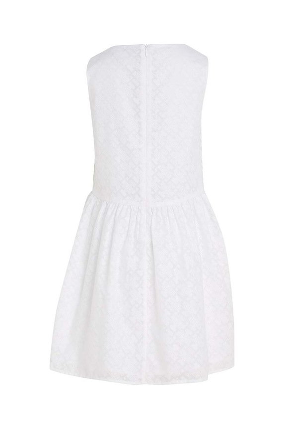 Dziewczynka Tommy Hilfiger sukienka dziecięca KG0KG07175.PPYX biały