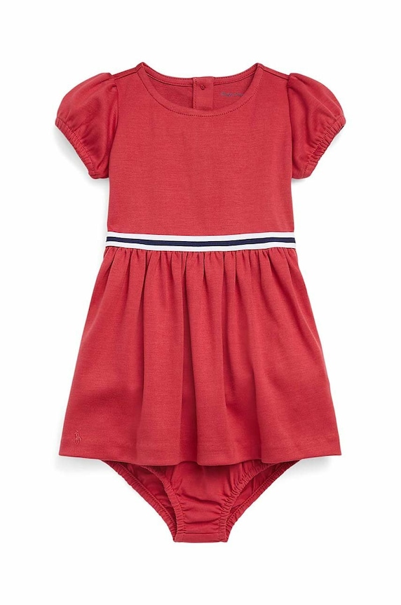 Polo Ralph Lauren sukienka niemowlęca z elastanem czerwony 310897607001