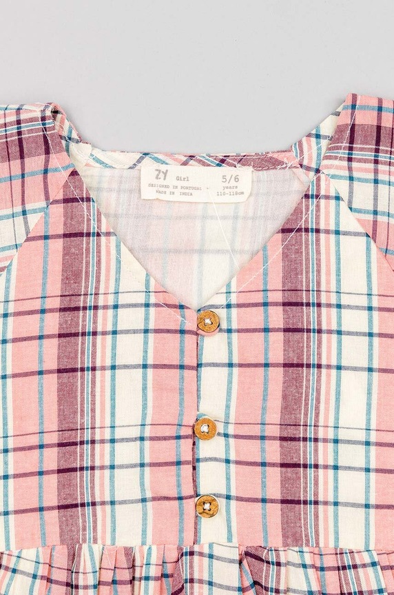 Dziewczynka zippy sukienka bawełniana dziecięca ZKGAP0501.23015 multicolor