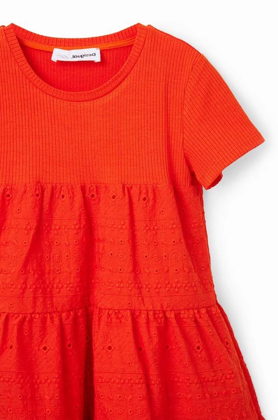 Desigual vestito bambina 23SGVW06 arancione SS23