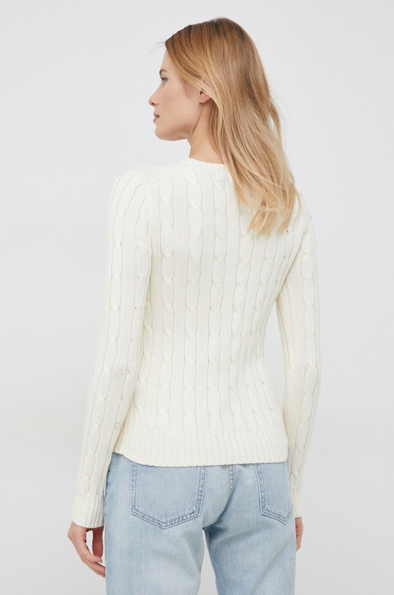 Odzież Polo Ralph Lauren sweter bawełniany 211891640 beżowy