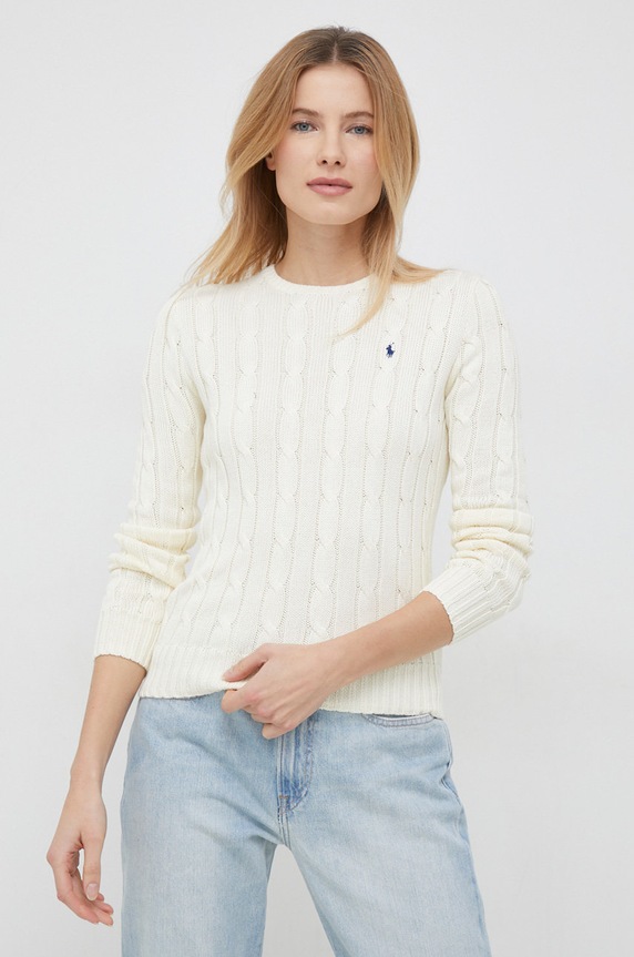 Polo Ralph Lauren sweter bawełniany beżowy 211891640
