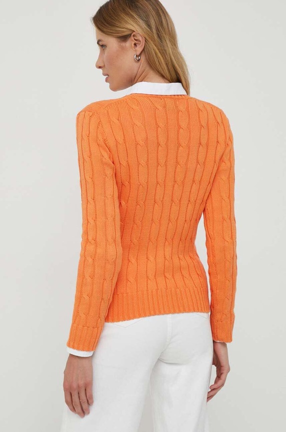Odzież Polo Ralph Lauren sweter bawełniany 211891640 pomarańczowy