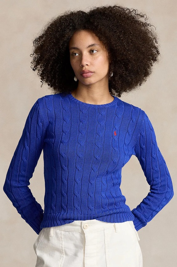Βαμβακερό πουλόβερ Polo Ralph Lauren βαμβάκι μπλε 211891640