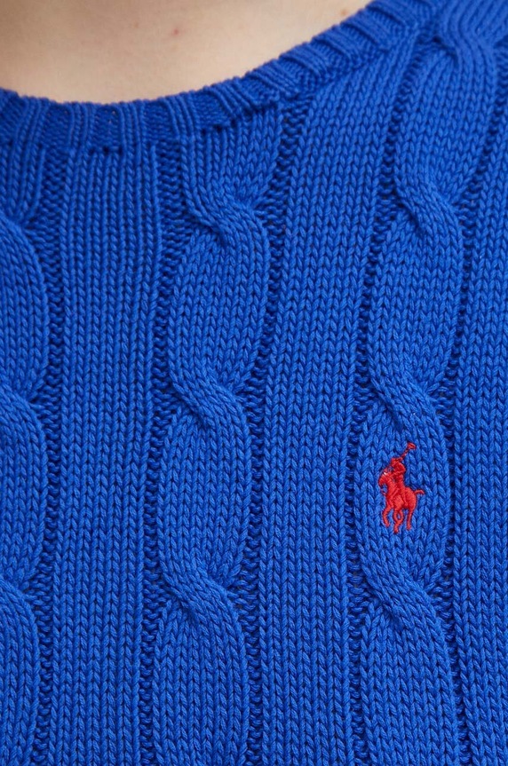 Βαμβακερό πουλόβερ Polo Ralph Lauren 211891640 μπλε