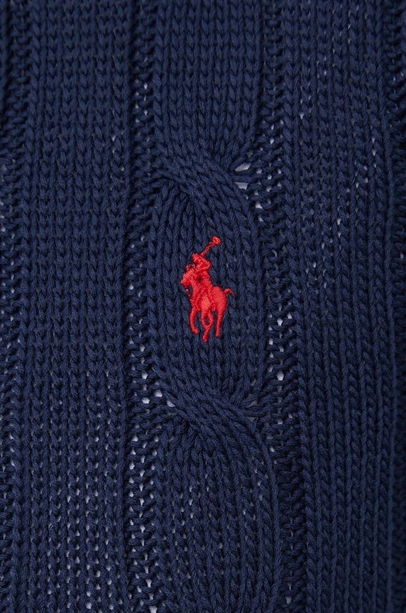 Polo Ralph Lauren sweter bawełniany 211891640 granatowy