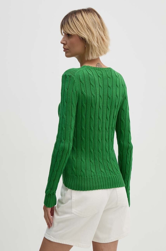 Ρούχα Βαμβακερό πουλόβερ Polo Ralph Lauren 211891640 πράσινο