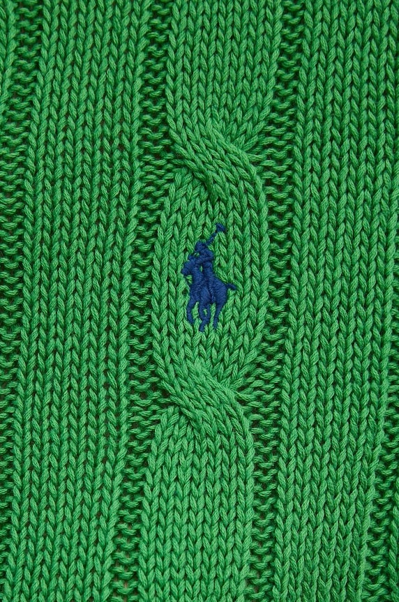 Βαμβακερό πουλόβερ Polo Ralph Lauren 211891640 πράσινο