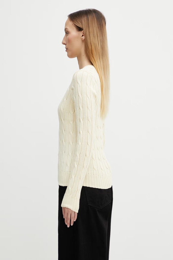 Pamučni pulover Polo Ralph Lauren 211891641 zlatna AA00