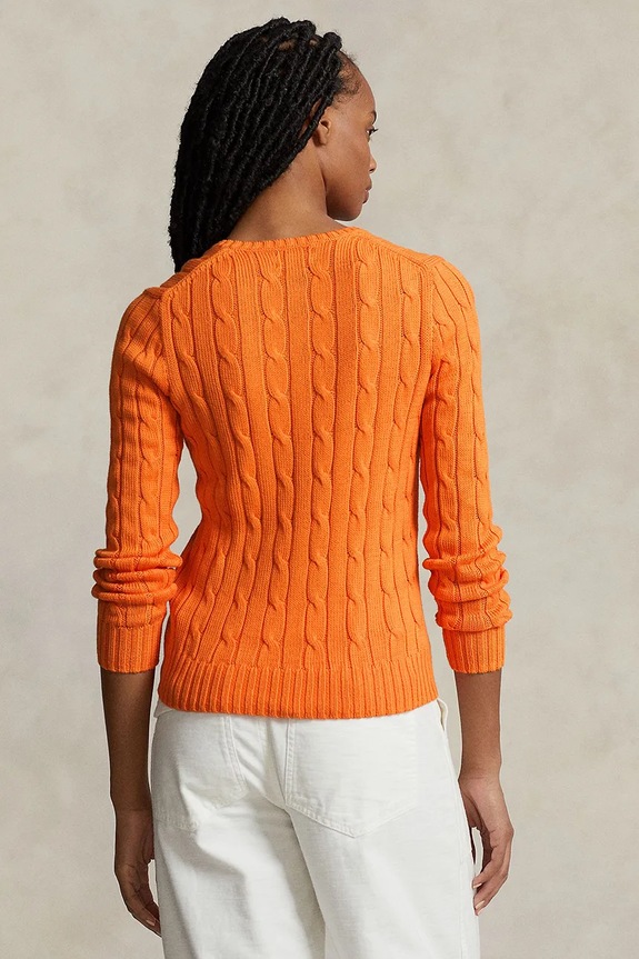 Βαμβακερό πουλόβερ Polo Ralph Lauren 211891641 πορτοκαλί AA00