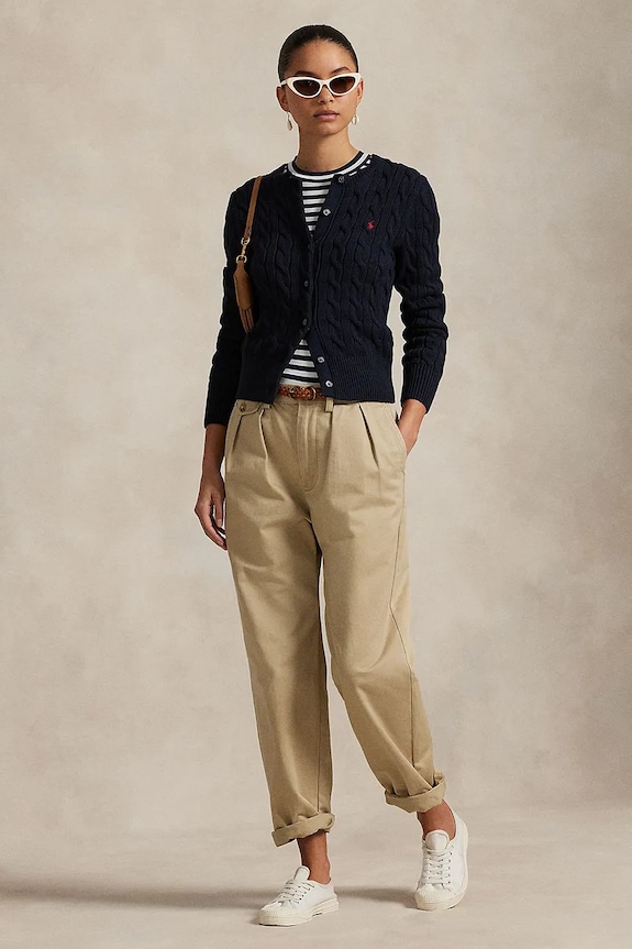 Дрехи Памучна жилетка Polo Ralph Lauren 211891643 тъмносин