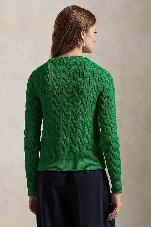 Памучна жилетка Polo Ralph Lauren 211891643 зелен AA00