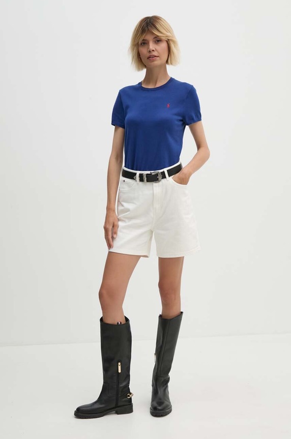 Tričko Polo Ralph Lauren 211891673 modrá SS25
