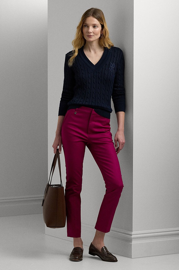 Oblečení Lauren Ralph Lauren svetr dámský s bavlnou 200888795 modrá