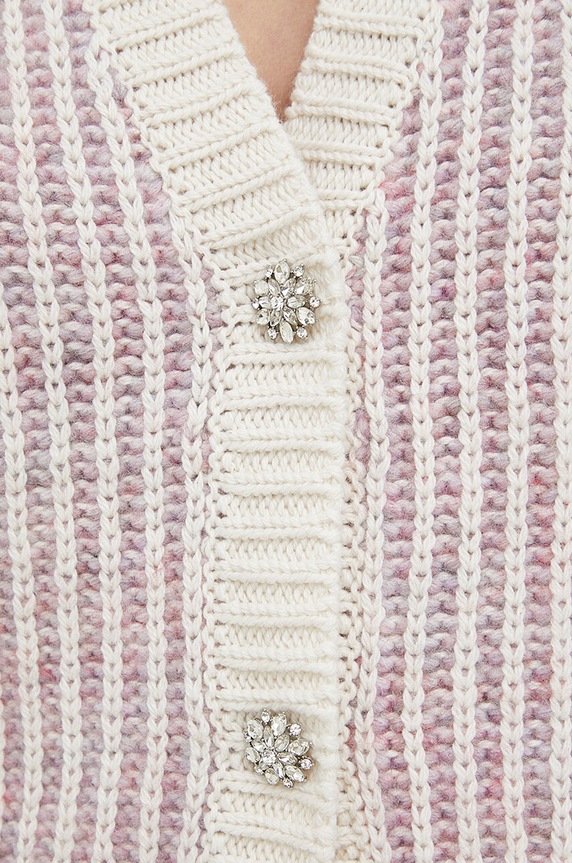 Bruuns Bazaar kardigan z domieszką wełny Nolana Hanara BBW3358 multicolor