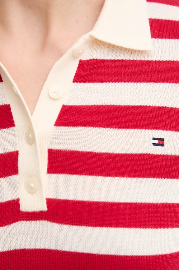Tommy Hilfiger poló WW0WW37937.PPYX piros