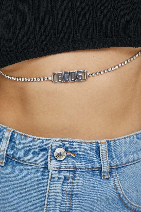 GCDS sweter SS23W380802 czarny