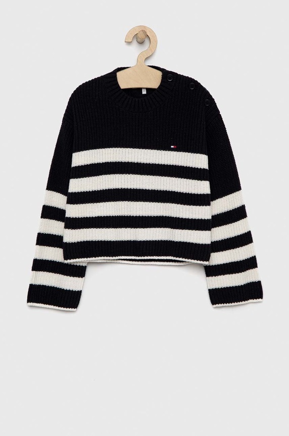 Tommy Hilfiger pulover copii cu modele negru KG0KG07078.PPYX