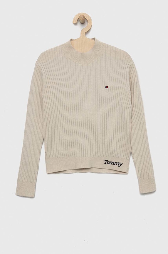 Παιδικό πουλόβερ Tommy Hilfiger άλλο μπεζ KG0KG07075.PPYX