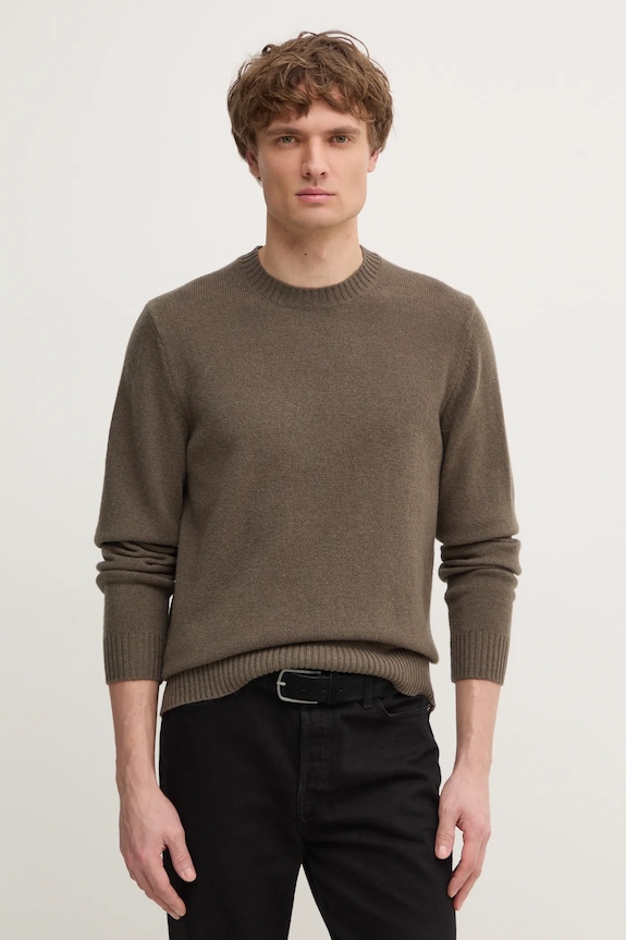 Samsoe Samsoe woolen jumper SYLLI medium thickness green M20500076