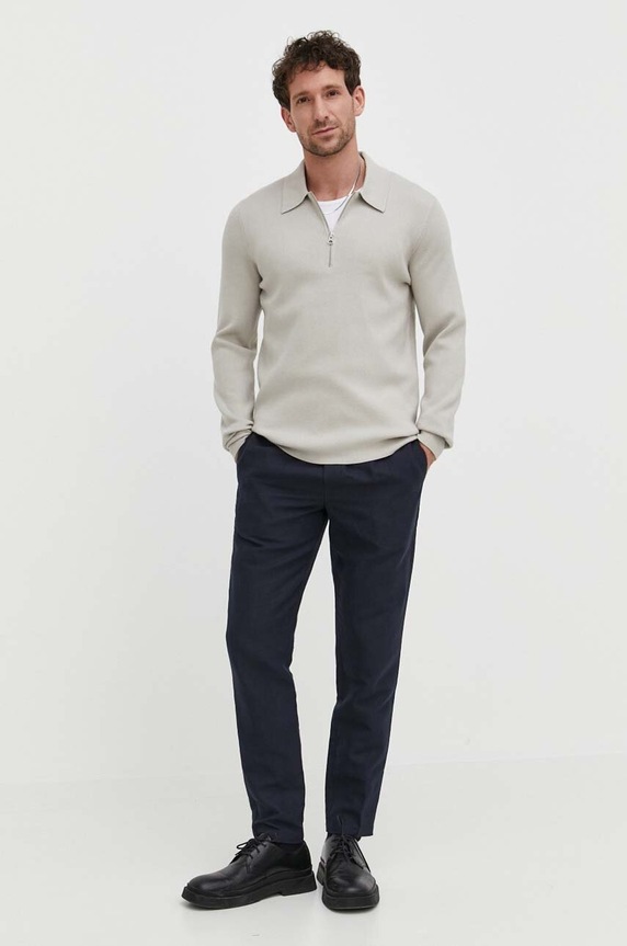 Samsoe pulóver GUNA M22400055 szürke AW24