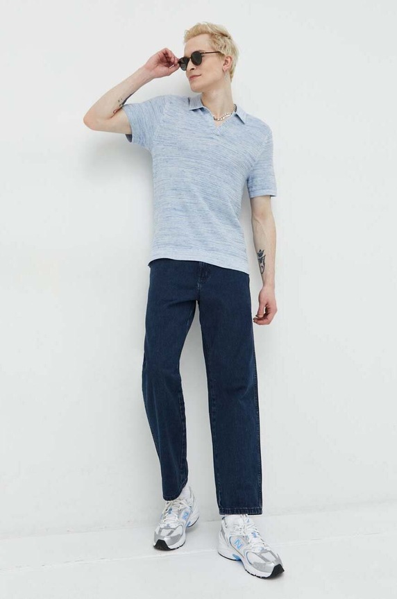 Abercrombie & Fitch pulóver KI120.3027.210 kék SS23