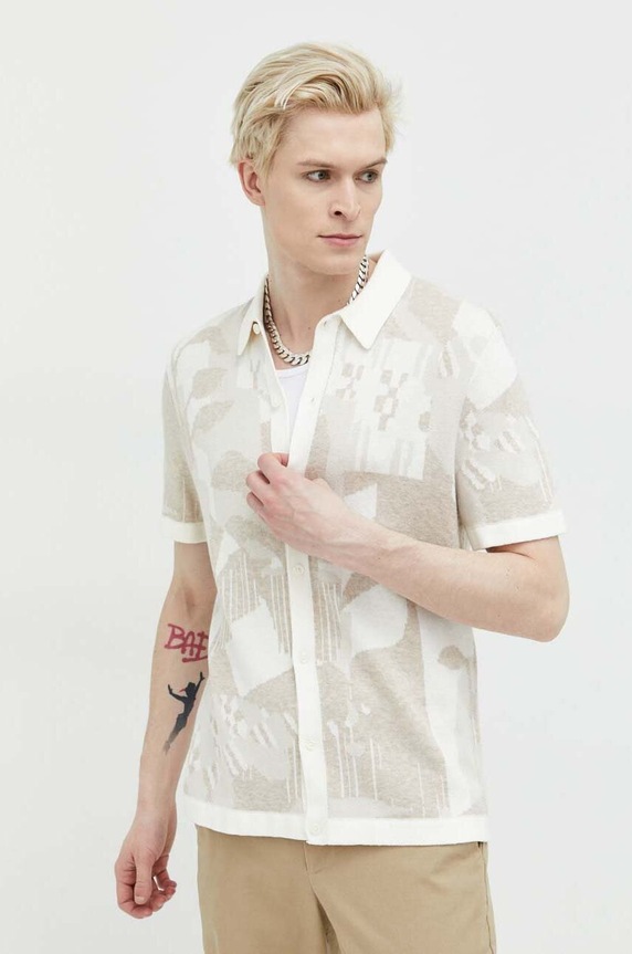 Abercrombie & Fitch kardigan pozostałe beżowy KI120.3028.104