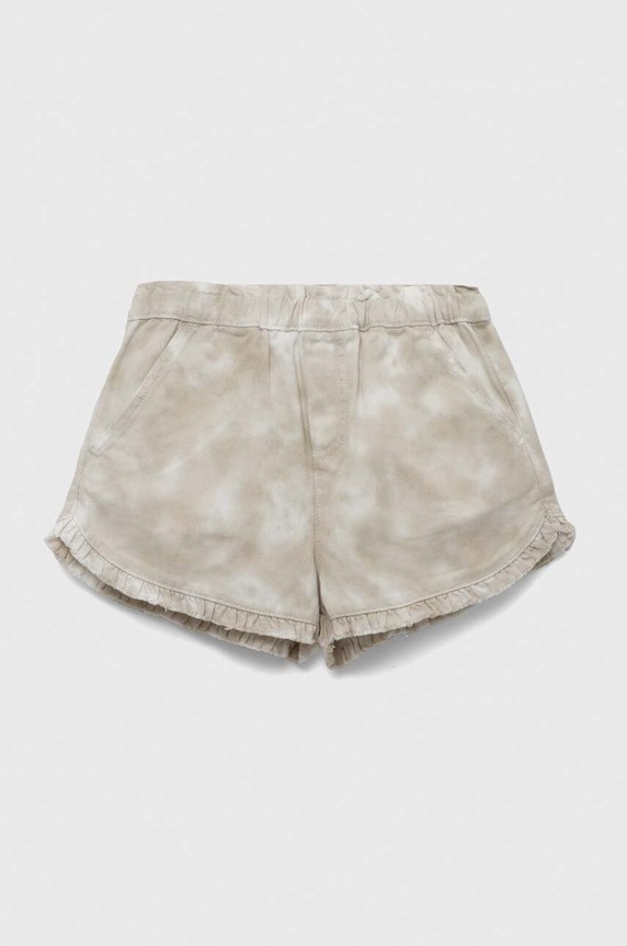 United Colors of Benetton pantaloni scurti din denim pentru copii casual bej 4I8BC901A.G.SEASONAL