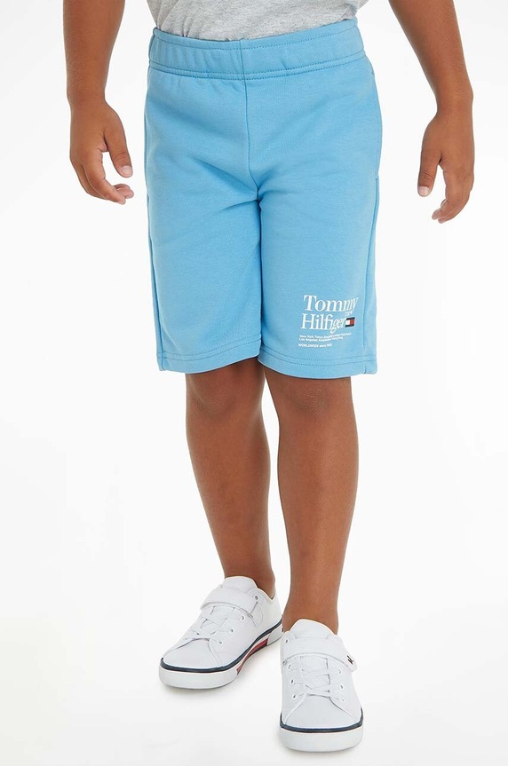 Tommy Hilfiger szorty dziecięce casual niebieski KB0KB08119.PPYX