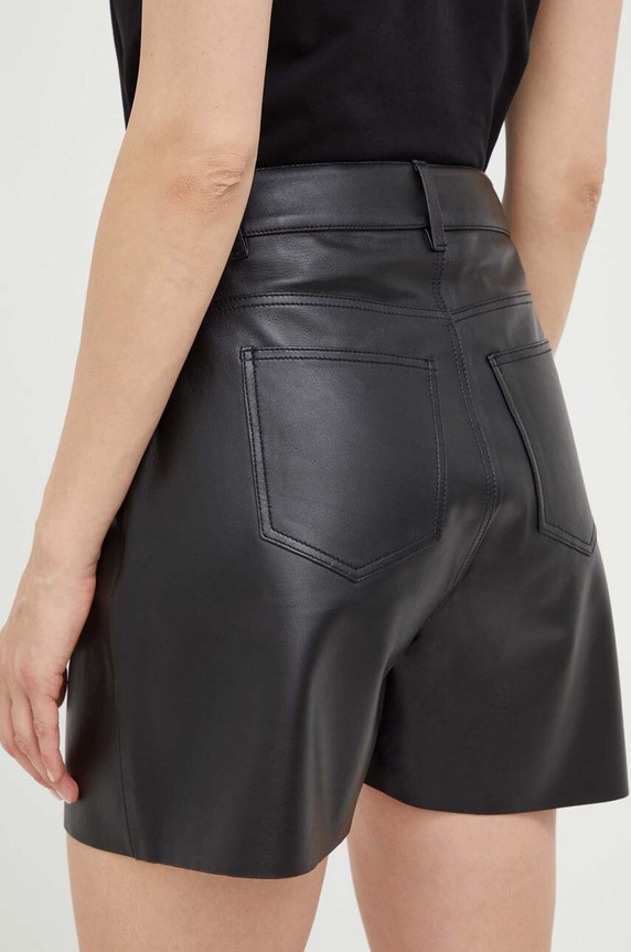 Îmbrăcăminte Custommade pantaloni scurti de piele Nava 999418711 negru