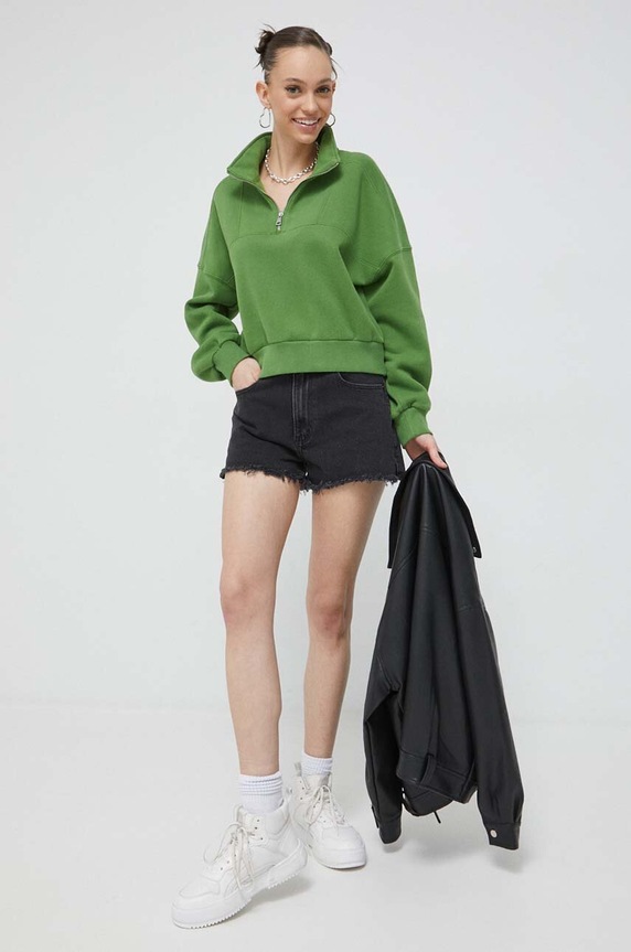 Džínové šortky Abercrombie & Fitch KI149.3046.975 černá SS23