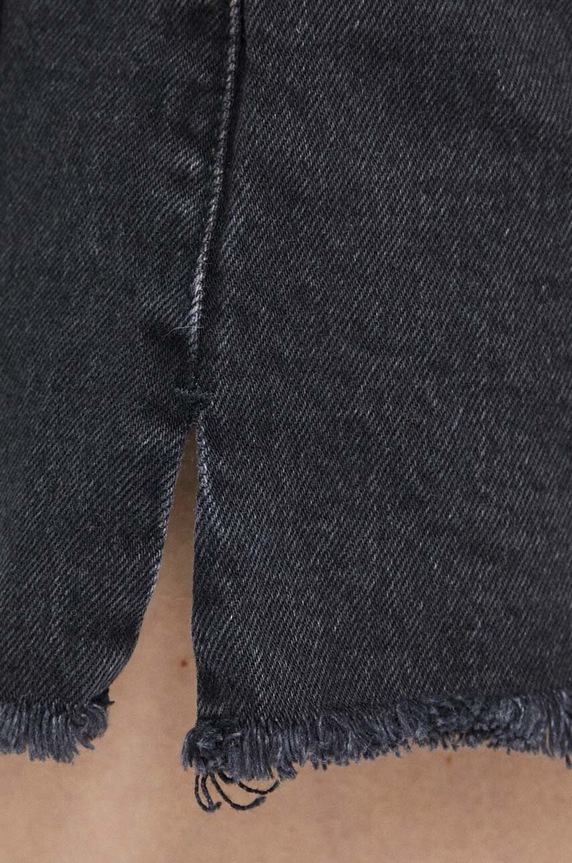 Džínové šortky Abercrombie & Fitch černá KI149.3046.975