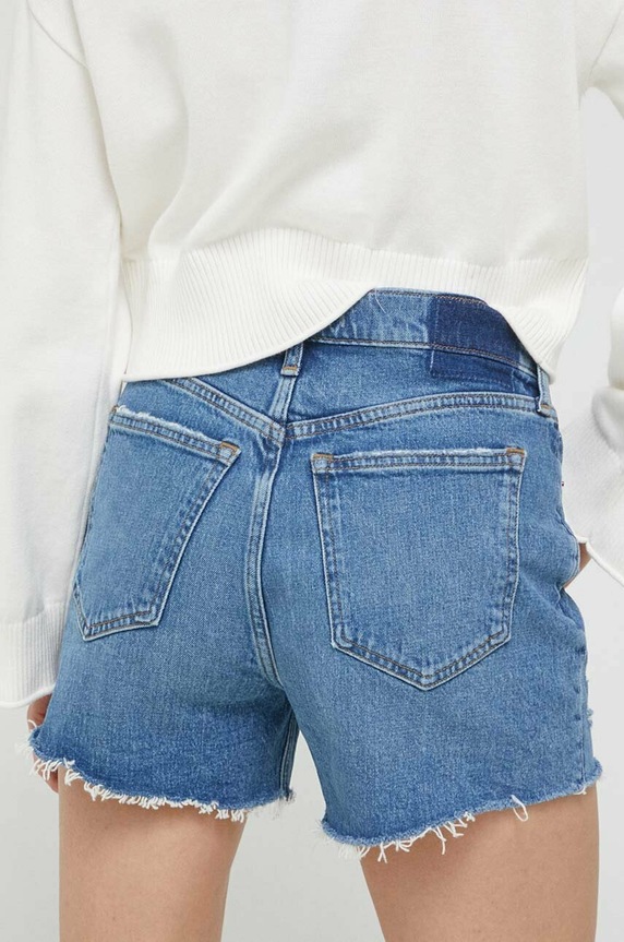 Îmbrăcăminte Abercrombie & Fitch pantaloni scurti jeans KI149.3145.279 albastru