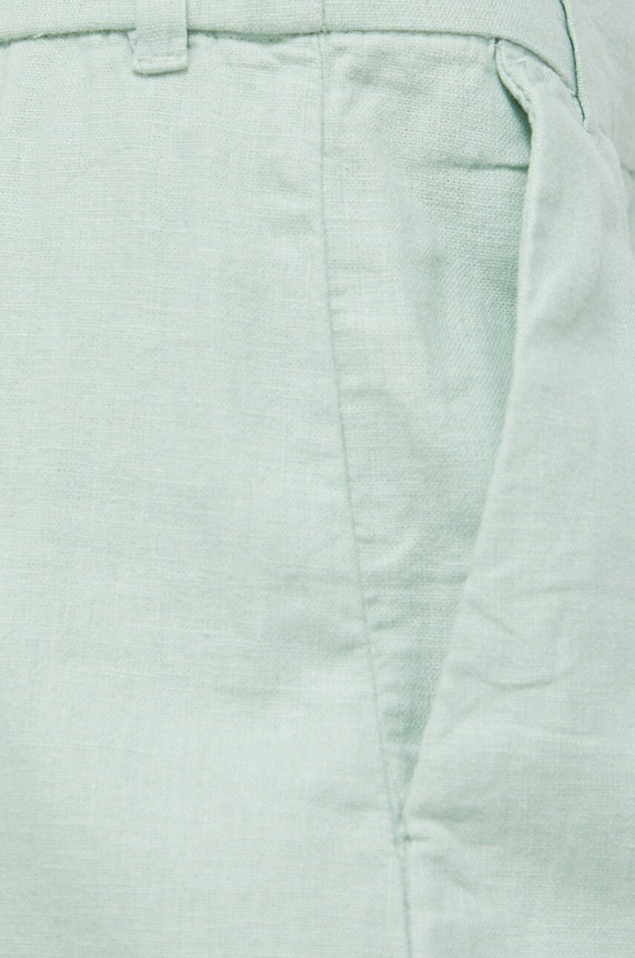 Abercrombie & Fitch szorty lniane zielony KI149.3191.300