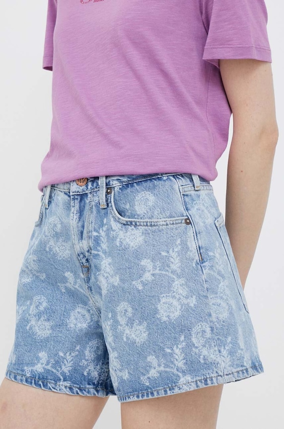 Pepe Jeans szorty wzorzyste niebieski PL801037.000