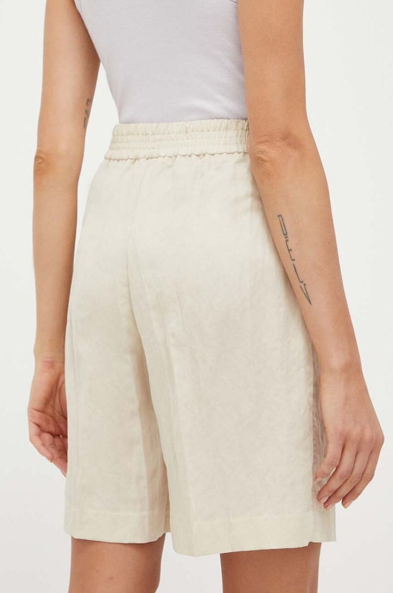 Samsoe Samsoe pantaloni scurti F23100051 bej SS23