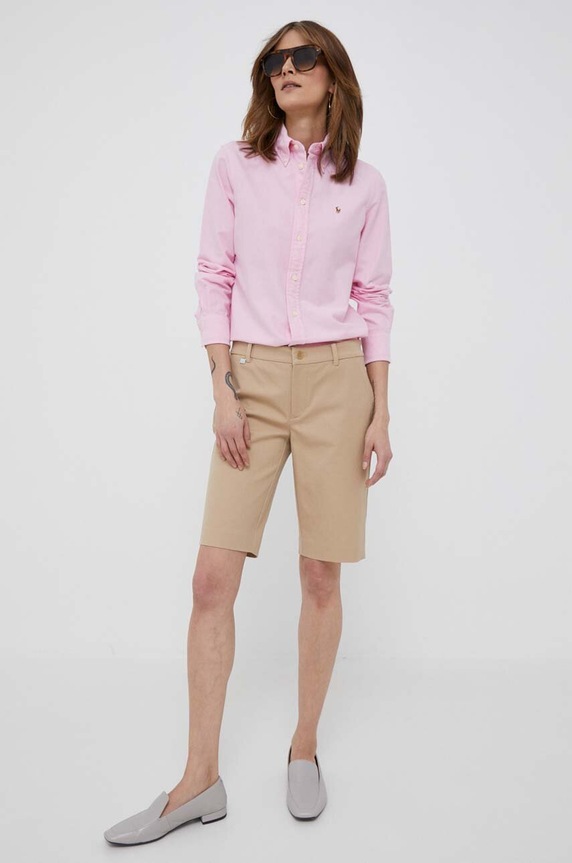 Lauren Ralph Lauren szorty 200661653 beżowy SS26