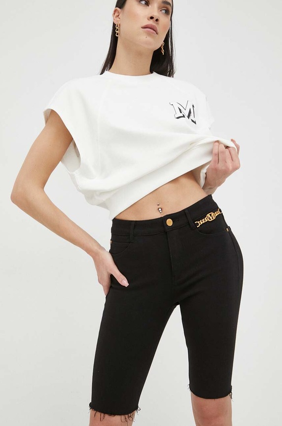 Šortky Miss Sixty s elastanom čierna 6T2JJ2770000