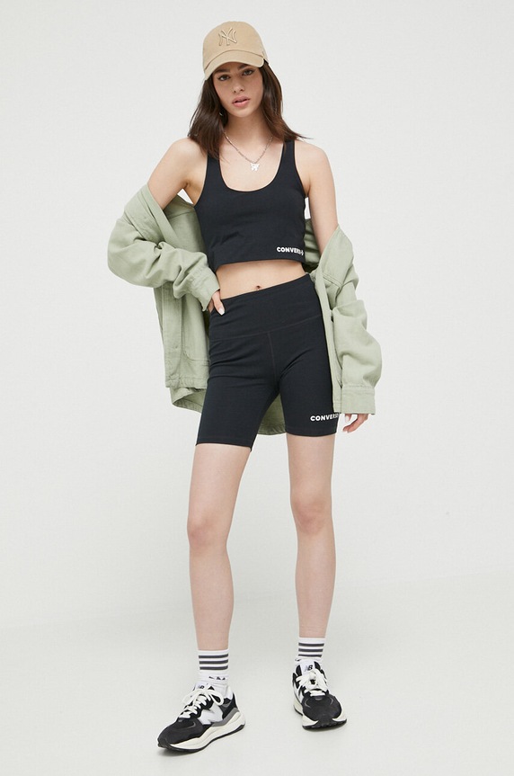 Converse pantaloni scurți 10024539.A01 negru SS24