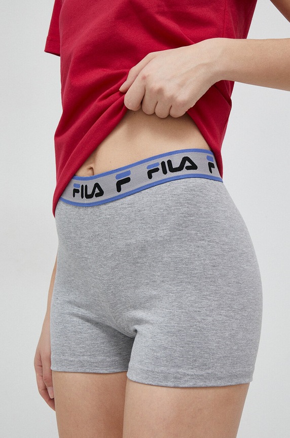 Fila rövidnadrág x Hailey Bieber melanzs szürke FAW0820